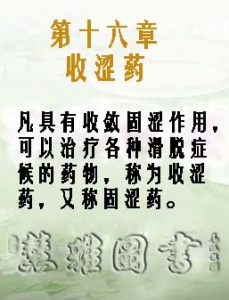 第十六章 收涩药
