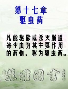 第十七章驱虫药